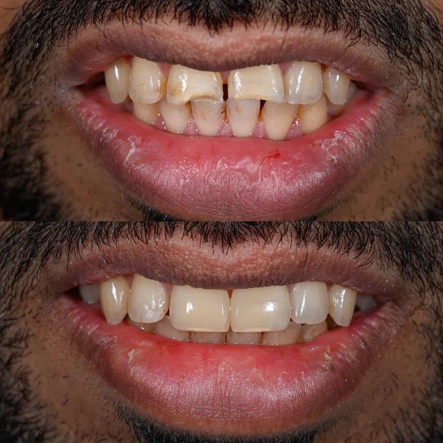 Restoring the shape and function of broken teeth in one visit